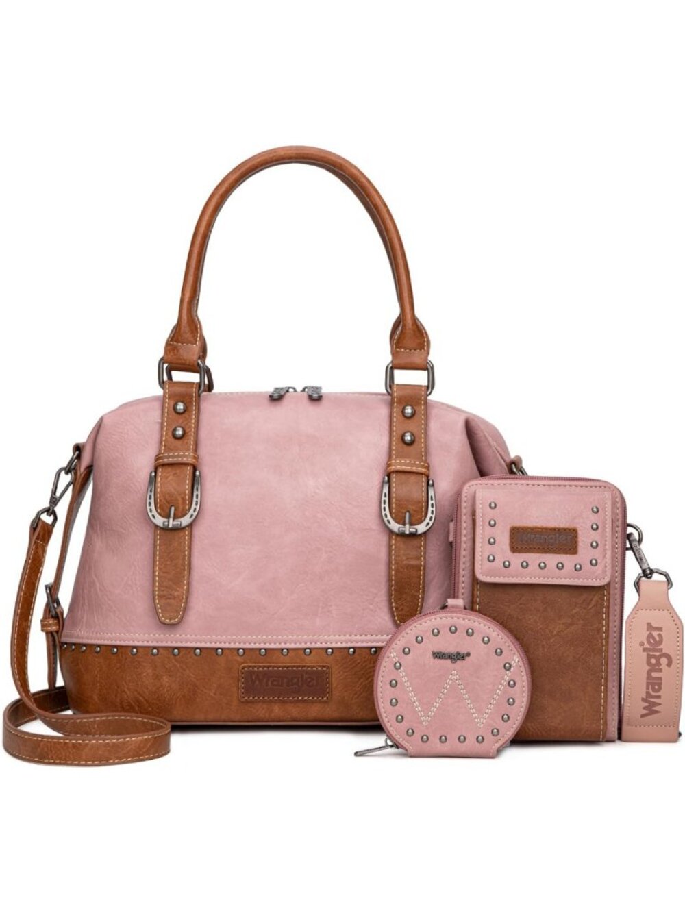 Stylish 3-Piece Women's Doctor Bag Set - Top-Handle Satchel, Cell Phone Bag